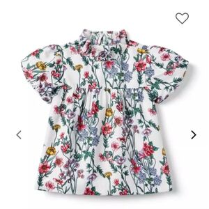Janie and Jack Floral Kids Top - White, Red, Yellow, Green